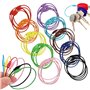 50 Pièces Anneaux Porte Clés en Acier Inoxydable