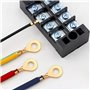 300 Pcs Kit de Bornes Cosses Electrique Bornes à Anneaux en Cuivre Cosse à Sertir Connecteur à Anneaux M3 M4 M5 M6 M8 M9 M10 Con