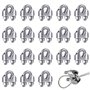 18 Pcs M3 Selle de Pince de Serrage pour Câble U Boulon Clip de Câble Serre-Câbles Étrier en Acier Inoxydable Pince pour Serrage