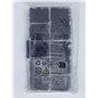 520 Pièces Vis Autotaraudeuses, Vis Cruciformes, Vis à Bois en Acier Carbone Noir, Vis Autoperceuses à Tête Fraisée pour Plastiq