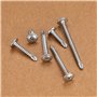 Lot de 220 vis auto-taraudeuses en acier inoxydable avec pointe de perçage, vis à construction rapide, vis cruciformes à tête pl