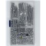 Lot de 220 vis auto-taraudeuses en acier inoxydable avec pointe de perçage, vis à construction rapide, vis cruciformes à tête pl