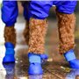 Fayemint 4 Morceaux de Bottes de Chien Imperméables en Silicone, Chaussures pour Animaux de Compagnie, Convient pour Les Jours d