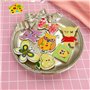 100 Pièces Boutons Animaux Colorés Pour Scrapbooking, Couture, Peinture Et Décoration Bricolage Fait Main