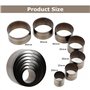 Trou Creux Poinçon Cutter Emporte Piece Rond Ensemble D'outils de Poinçonnage pour Br