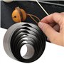 JDCMEI Lot de 7 Outils de Découpe en Cuir, Trou Creux Poinçon Cutter Emporte Piece Rond Ensemble D'outils de Poinçonnage pour Br