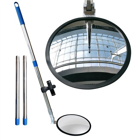 Global Care Market Miroir de Recherche de Véhicule Portable - Miroir Inspection Télescopique pour Contrôle de Sécurité sous Voit