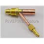 RIVERWELD Raccord 5/8"-18 Mâle pour Câbles Soudage Torches TIG SR-26/WP-26 - Connexion Gaz/Eau Séparée 2pcs