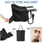 Surplex Siège bébé Siège de Table pliable, Chaise Haute Pliant pour Enfants avec Sangles Portable Pliable, pour à la maison et e