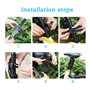 Surplex Antivol de vélo, Cadenas Antivol Pliable, Portable Serrure Pliante de Vélo Moto Antivol Acier Robuste Verrou de Sécurité