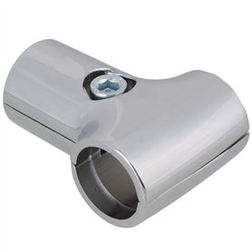 Doublelife Raccord de barres en T multifonctions 25 mm Alliage d'aluminium Argenté