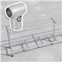 Doublelife Raccord de barres en T multifonctions 25 mm Alliage d'aluminium Argenté