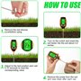 Humidimètre du Sol 4 en 1 - Écran LCD numérique - Température des Plantes/humidité du Sol/pH/intensité de la lumière du Soleil -