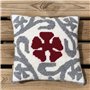 Kit de broderie pour coussin | Canevas imprimé 40 cm x 40 cm | Avec laine et aiguille de tapisserie | Motif Eixample Delicatela