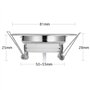 HCFEI Lot 3 spots led encastrable plafond diametre 55mm 3W 220V, Blanc Chaud 3000K avec Ampoules LED, Rond Plafonnier, Dimmable,