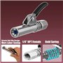 Madlife Garage G Coupler pour pistolet à graisse, embout buccal avec tuyau de 30 cm, raccord pour graisseur conique pour tous le