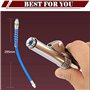 Madlife Garage G Coupler pour pistolet à graisse, embout buccal avec tuyau de 30 cm, raccord pour graisseur conique pour tous le