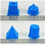 Uteruik Lot de 6 moules en argile pour château de sable portable - Pyramide - Château de sable - Jouet pour bébé et enfant