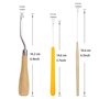 9 Pièces Loquet Crochet Aiguille Outil Dreadlocks Outil de Verrouillage des Cheveux pour Tressage pour Micro Extensions de Cheve