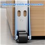 Roulettes pour Meubles, 4 Pièces Universelles Roulettes Fixes pour Meubles Amovibles Roulettes Pivotantes avec Vis pour Ustensil