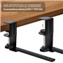 xiruiubao Support Clavier Coulissant, Supports D'étagère pour Clavier, Plateau pour Clavier sous Bureau avec Pince en C, Plateau