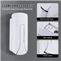 Distributeur de Savon Mural, Soap Dispenser pour Douche 350ml pour Cuisine Salle de Bain WC pour Gel Shampoing (Blanc)