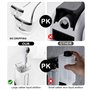 Distributeur de Savon Mural, Soap Dispenser pour Douche 350ml pour Cuisine Salle de Bain WC pour Gel Shampoing (Blanc)