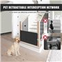 Parc Chien Barrière Chien Barriere Escalier,Enceinte Rétractable pour la Sécurité des Petits Animaux Filet Anti-Blessure, Hauteu