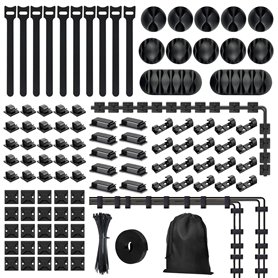xyuayamz 204 Pièces Kit de Gestion des Câbles