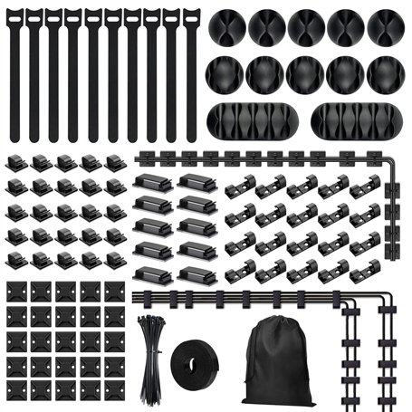 xyuayamz 204 Pièces Kit de Gestion des Câbles