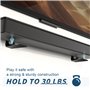 Support Enceinte, Kit de Montage Mural pour Support de Haut-parleur, Universel Support Enceinte murale Compatibilité JBL, Sonos,