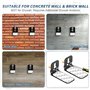 Support Enceinte, Kit de Montage Mural pour Support de Haut-parleur, Universel Support Enceinte murale Compatibilité JBL, Sonos,