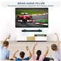 Support Enceinte, Kit de Montage Mural pour Support de Haut-parleur, Universel Support Enceinte murale Compatibilité JBL, Sonos,