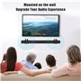 Support Enceinte, Kit de Montage Mural pour Support de Haut-parleur, Universel Support Enceinte murale Compatibilité JBL, Sonos,