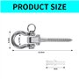 2 Pc Balancelles Accessoires Crochets Pivotants pour Balcons