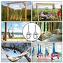 Crochet Plafond Hamac, 2 Pc Balancelles Accessoires Crochets Pivotants pour Balcons, Patios, Gymnases, Terrains de Jeux, IntéRie