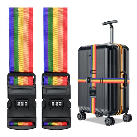 2pcs Sangles de Bagage RéGlable