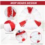 Recharge Serpillere, Microfibre Têtes de Balai pour Vileda&O-Cedar Easywring Replacement Heads, Accessoires pour Serpillières (2