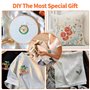 Kit de Démarrage Broderie, 3 Pièces Broder Kits Debutant pour Adultes, Embroidery Starter Kit, 50 Couleurs de Fils à Broder, Cer