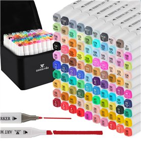 mancola 100 Couleurs Feutres a Alcool Coloriage Adulte