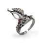Auriselle Bague Homme Réglable Tête de Diable Vintage Viking Rétro Bague Ouverte Pouce Gothique Bijoux Cadeaux pour Homme Garçon