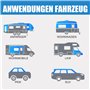 GAsupply Lot de 4 cales de roue en plastique avec poignée pour voiture, remorque, caravane, camping-car