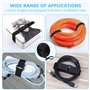 2cm X 10m Attaches De Câble Réutilisables Sangles (Avec 60 Boucles), Attache Cable À Coupe Libre, Sangles D'arrimage Autocollant