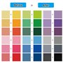18 Feuilles de Infusible Ink Papier Transfert Papier Sublimation 30,5 x 30,5 cm Papier de Vinyle Thermocollant Convient pour Cad