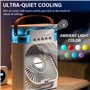 Climatiseur Mobile, Mini Refroidisseur D'air Portable USB, Climatiseur Mobile Silencieux con 3 Velocità, Mini Climatiseur Portab