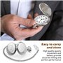BORDEAG Montre de Poche Vintage, 3 Pièces Montre À Gousset Homme, Montre Gousset Vintage à Quartz avec Chaîne, Montre de Poche à