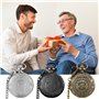 BORDEAG Montre de Poche Vintage, 3 Pièces Montre À Gousset Homme, Montre Gousset Vintage à Quartz avec Chaîne, Montre de Poche à