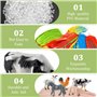 DOUSELLA 12 PCS Figurines d'animaux de la Ferme Réalistes Jouet Animaux de la Forêt Mini Figurines de Ferme Jouets Miniatures po