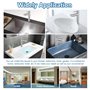 Reforung Robinet Salle Bain Robinet de Lavabo Eau Froide Uniquement Monocommande Mitigeur Lavabo en Acier Inoxydable 304 Robinet