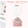 Reforung 24 Feuilles de Papier à Lettres + 12 Enveloppes Motif de Fleurs Papier à Lettres-Stationery Paper Papier de Corresponda